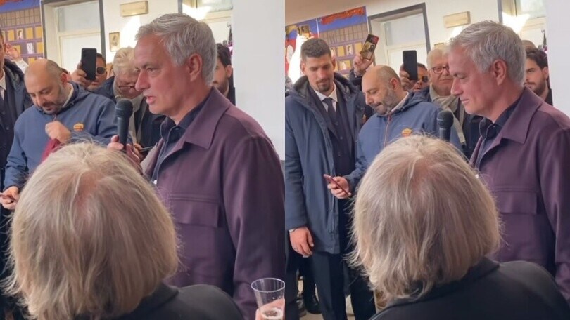 Mourinho dai bambini della Mater Dei