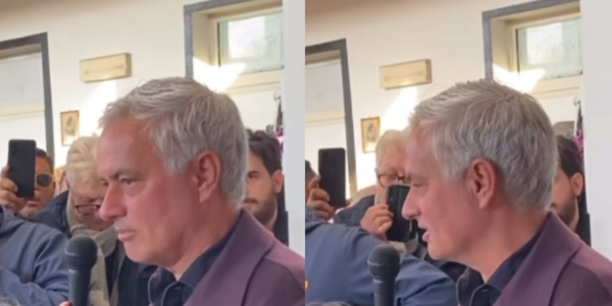 Mourinho a La Rustica: "La beneficenza si fa con cuore aperto e bocca chiusa"