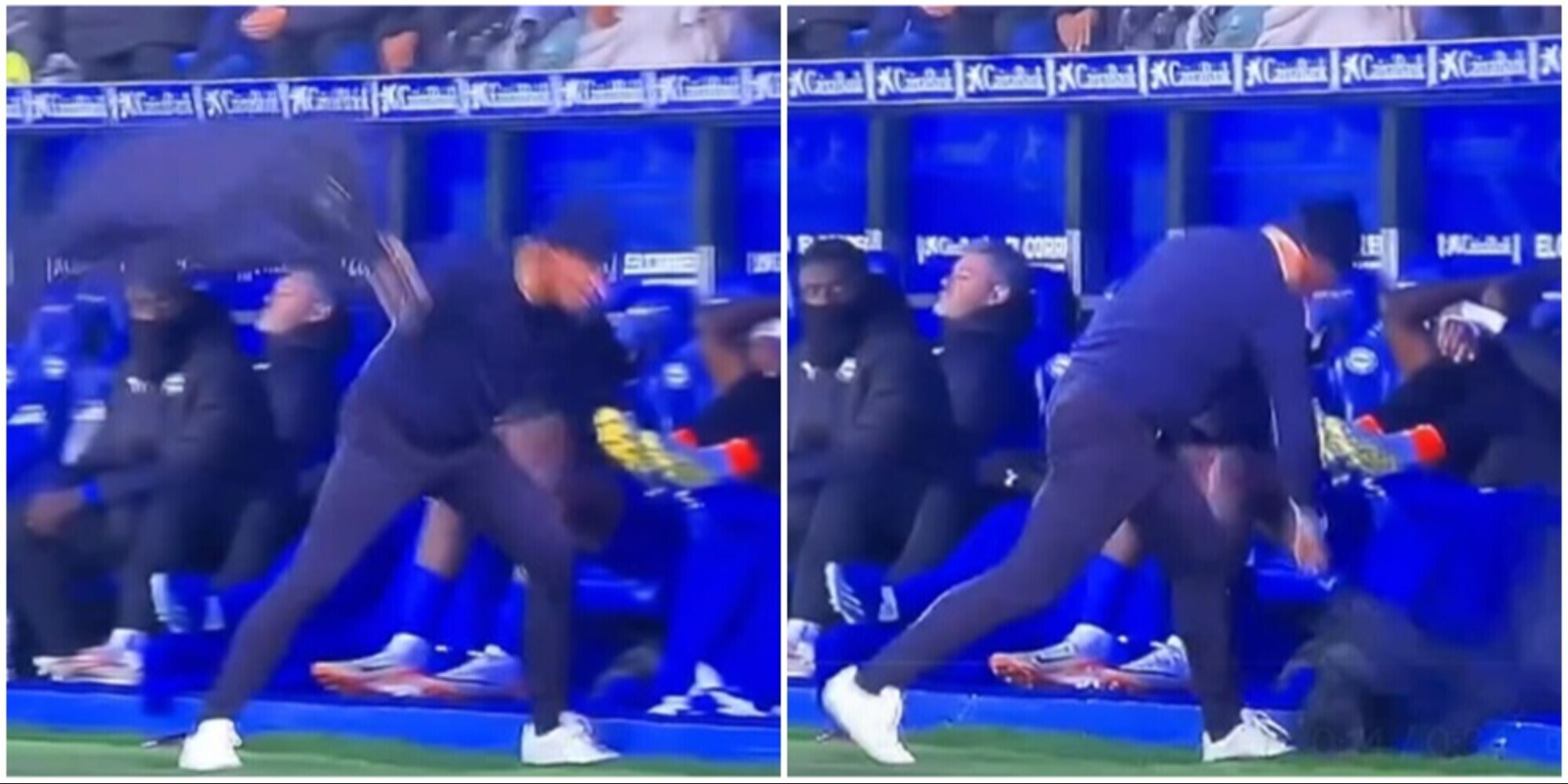 Perde contro il Real all'ultimo minuto e impazzisce: il tecnico dell'Alaves come Allegri