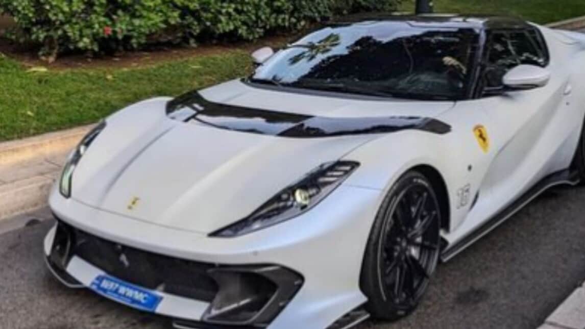 La Ferrari 812 Competizione A di Charles Leclerc