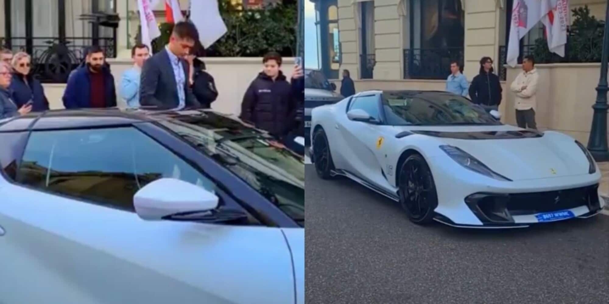 Leclerc ha un nuovo amore Rosso fiammante: ecco la sua Ferrari 812