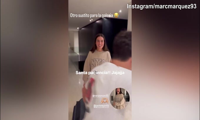 Alex Marquez, che scherzo alla fidanzata del fratello!