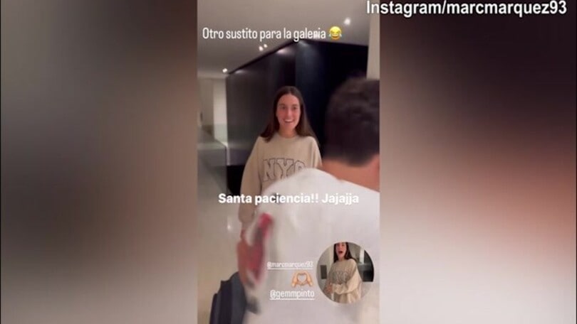 Alex Marquez, che scherzo alla fidanzata del fratello!
