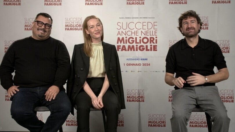 Succede anche nelle migliori famiglie, l'intervista a Alessandro Siani, Cristiana Capotondi e Sergio Friscia