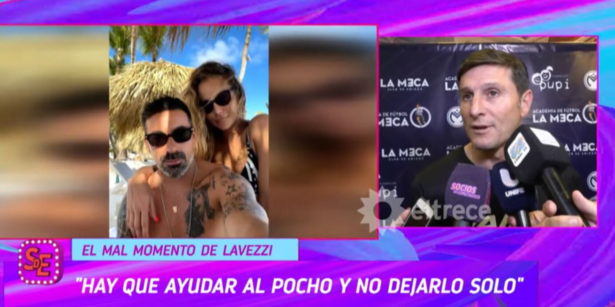 Zanetti preoccupato per Lavezzi: appello in diretta tv per il Pocho