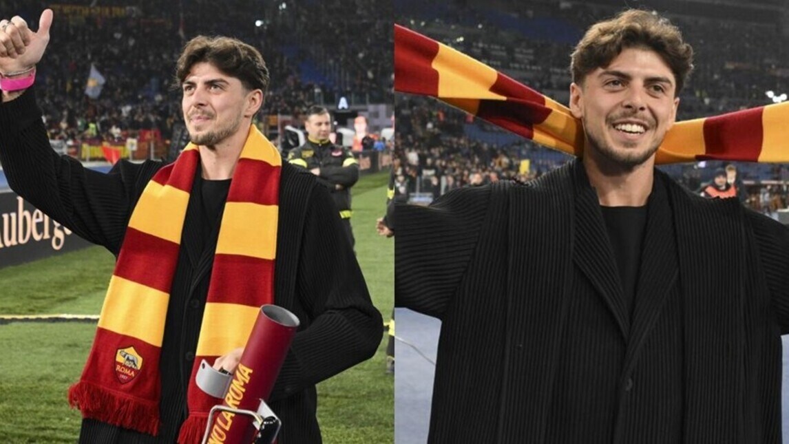 Roma-Napoli, ospite speciale: Di Giannantonio sotto la Curva Sud