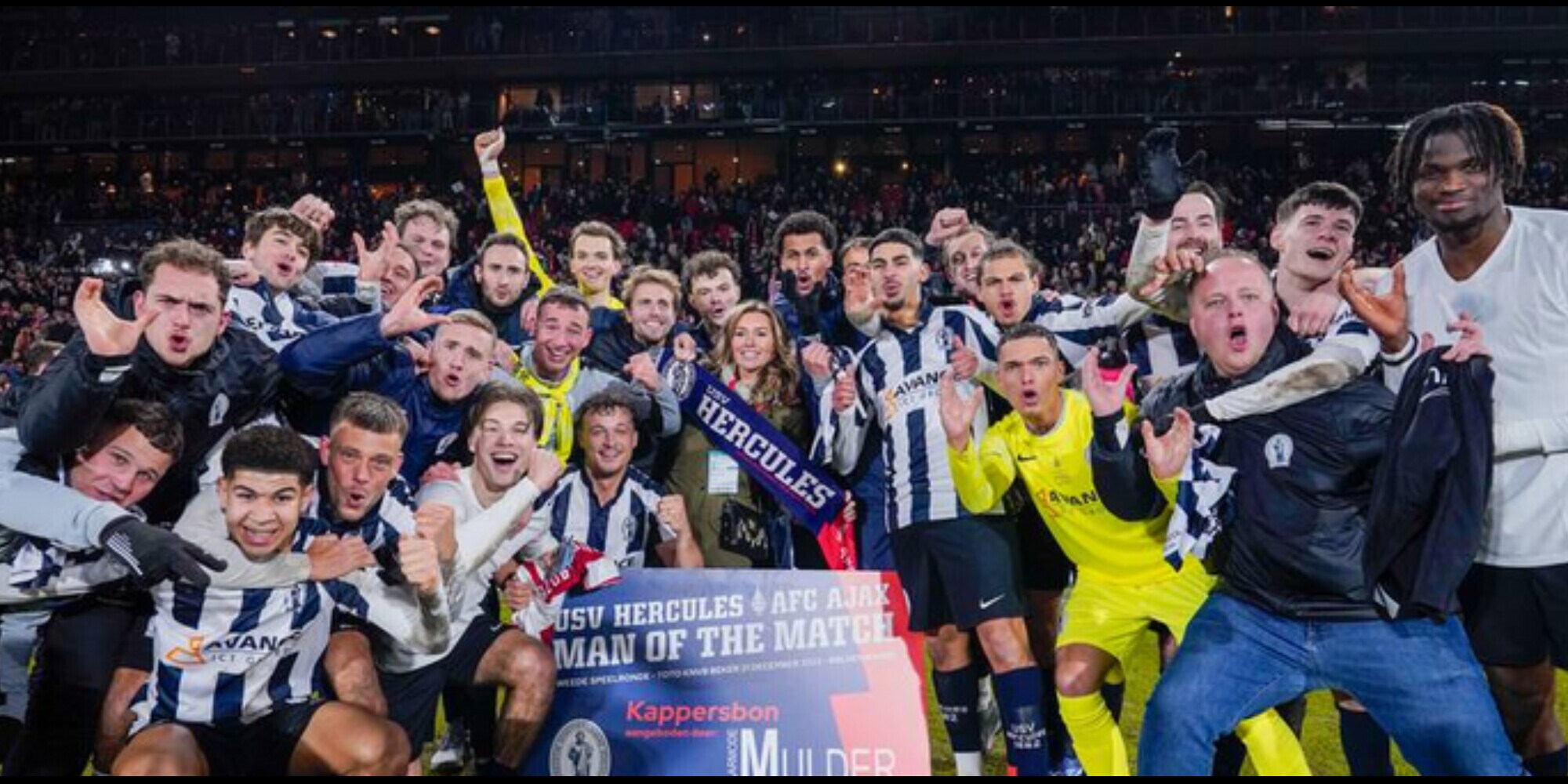 Grotenbreg e i dilettanti dell’Usv Hercules eliminano l’Ajax