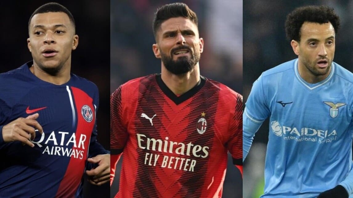 Da Mbappé a Giroud fino a Felipe Anderson: la top 10 degli attaccanti in scadenza nel 2024