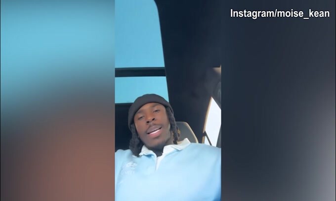 Juventus, musica rap in auto per Moise Kean