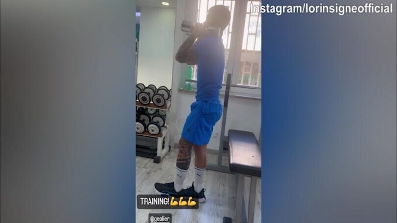 Insigne non si ferma, nuovo allenamento: "Mai mollare"