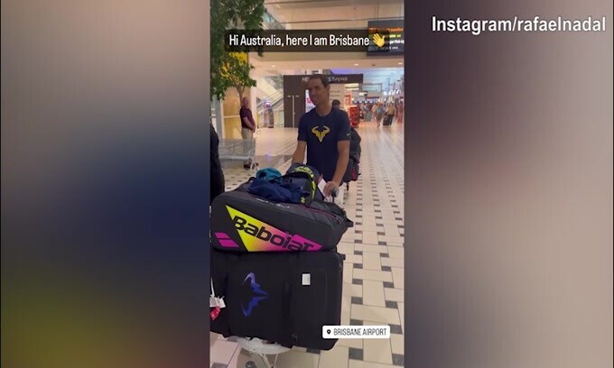 Tennis, Nadal è arrivato a Brisbane