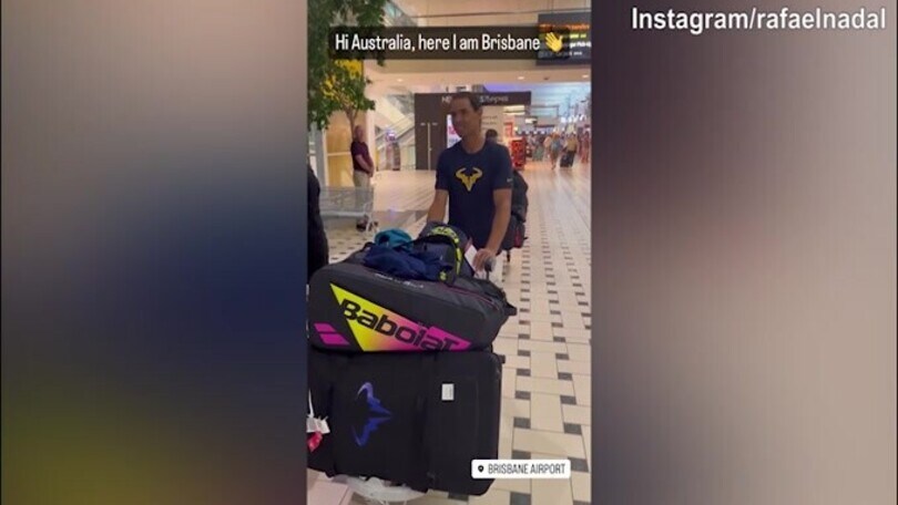 Tennis, Nadal è arrivato a Brisbane