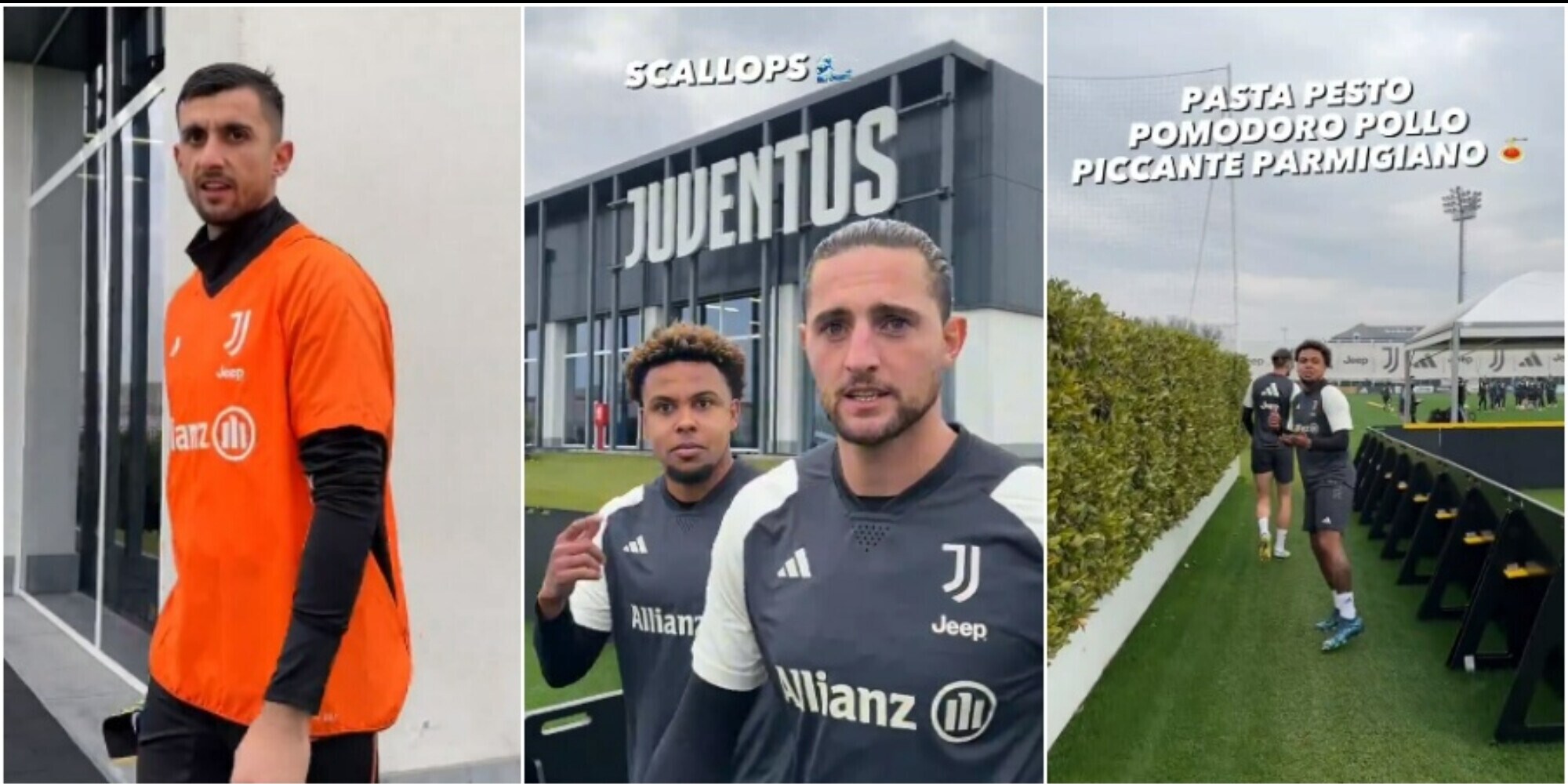 McKennie insiste con la pasta con il pollo. Ma è Perin a stupire tutti