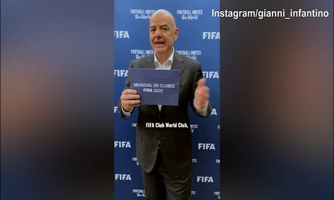 Mondiale per Club, Infantino annuncia l'Inter: "Benvenuti e complimenti"