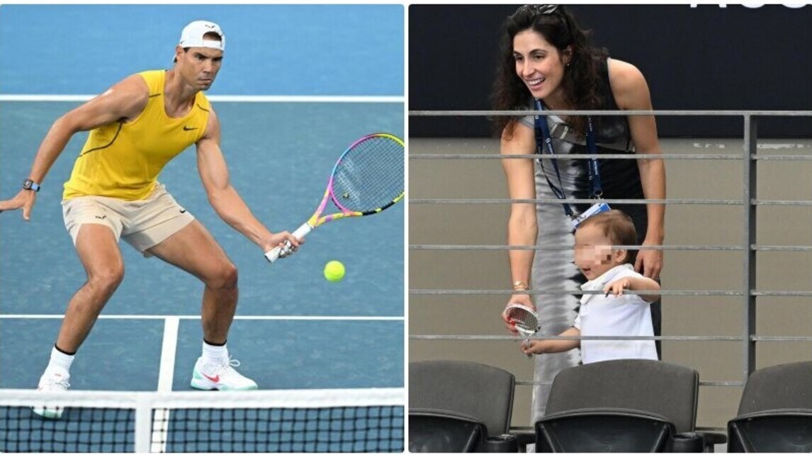 Brisbane, allenamento speciale per Nadal. Moglie e figlio tifano per lui