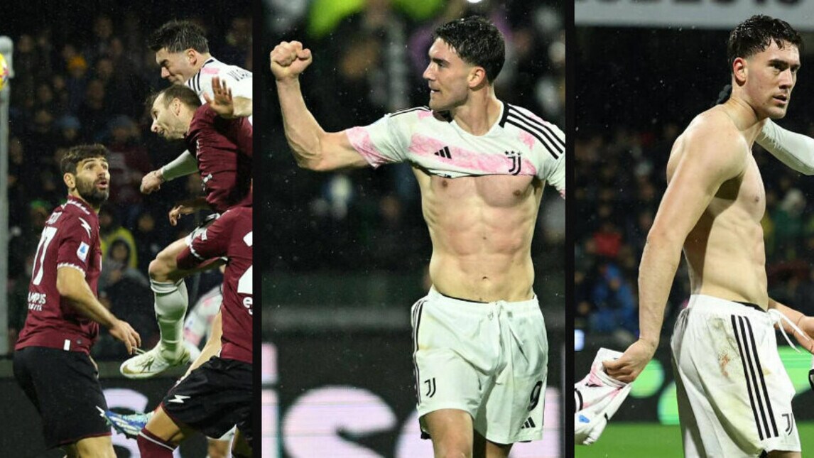 Vlahovic trascina la Juve, l'esultanza incontenibile del serbo!