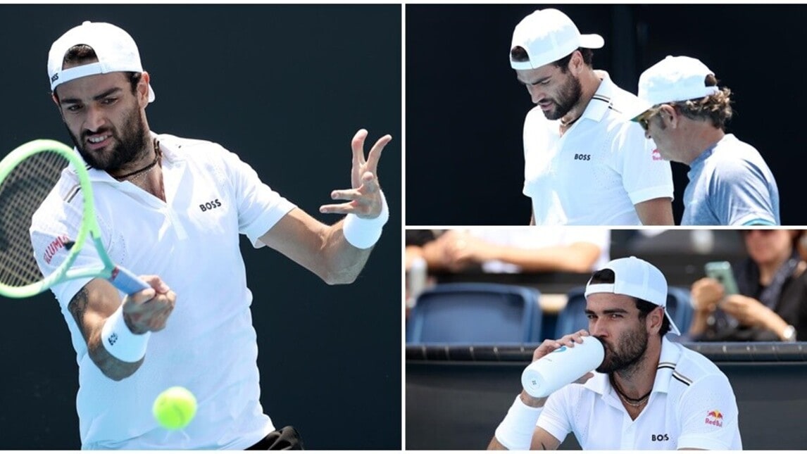 Berrettini pronto per gli Australian Open. Si scaldano anche Djokovic e Alcaraz
