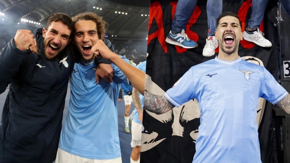 Lazio-Roma, festa biancoceleste: giocatori sotto la Curva Nord