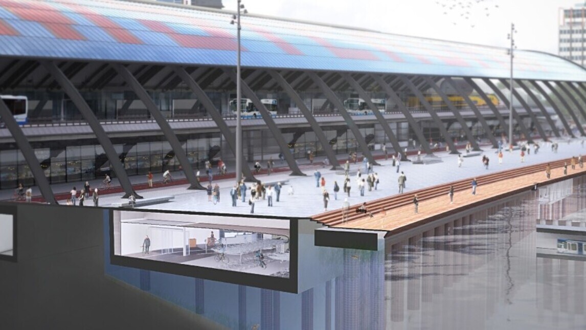 Ad Amsterdam nasce l'IJ Boulevard, il parcheggio sommerso per bici