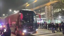 Milan-Roma, i rossoneri arrivano a San Siro