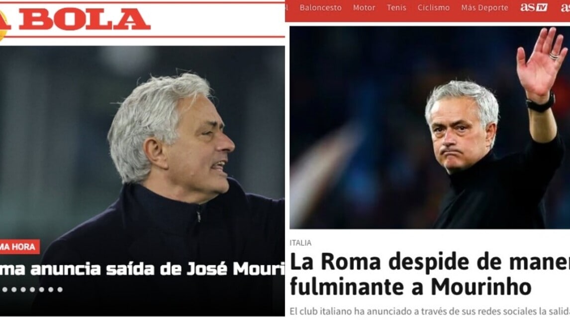 Mourinho esonerato dalla Roma: le reazioni della stampa estera