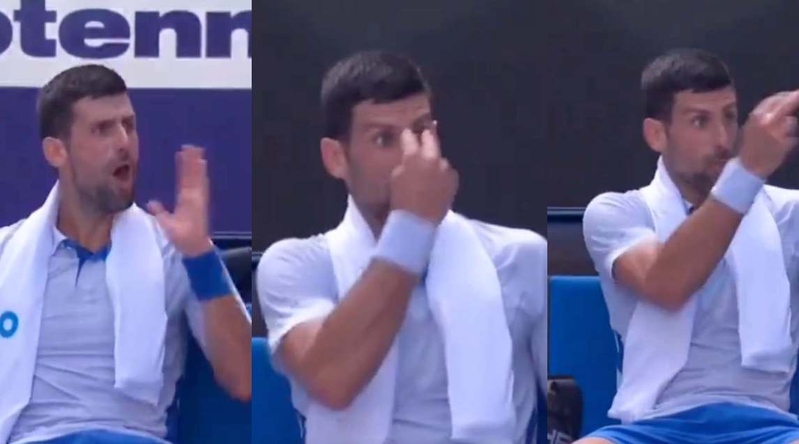 Djokovic è una furia, si sbraccia e urla ma il suo team non risponde