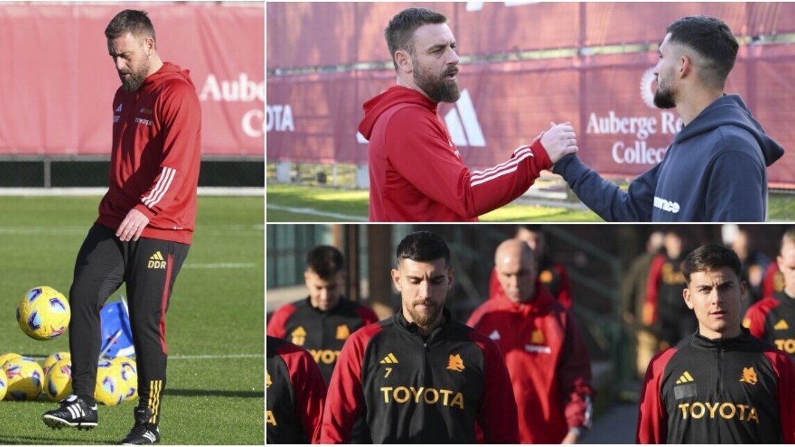 Roma, De Rossi palleggia a Trigoria e ritrova Aouar