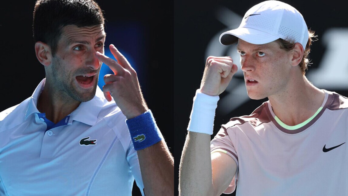 Sinner-Djokovic, sfida stellare: la semifinale Australian Open in foto