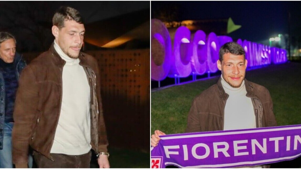 Belotti è a Firenze: l'arrivo al Viola Park con la sciarpa della Fiorentina