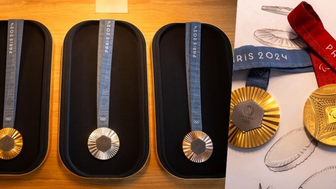 Olimpiadi Parigi 2024, svelate le medaglie: fatte col ferro della Torre Eiffel!