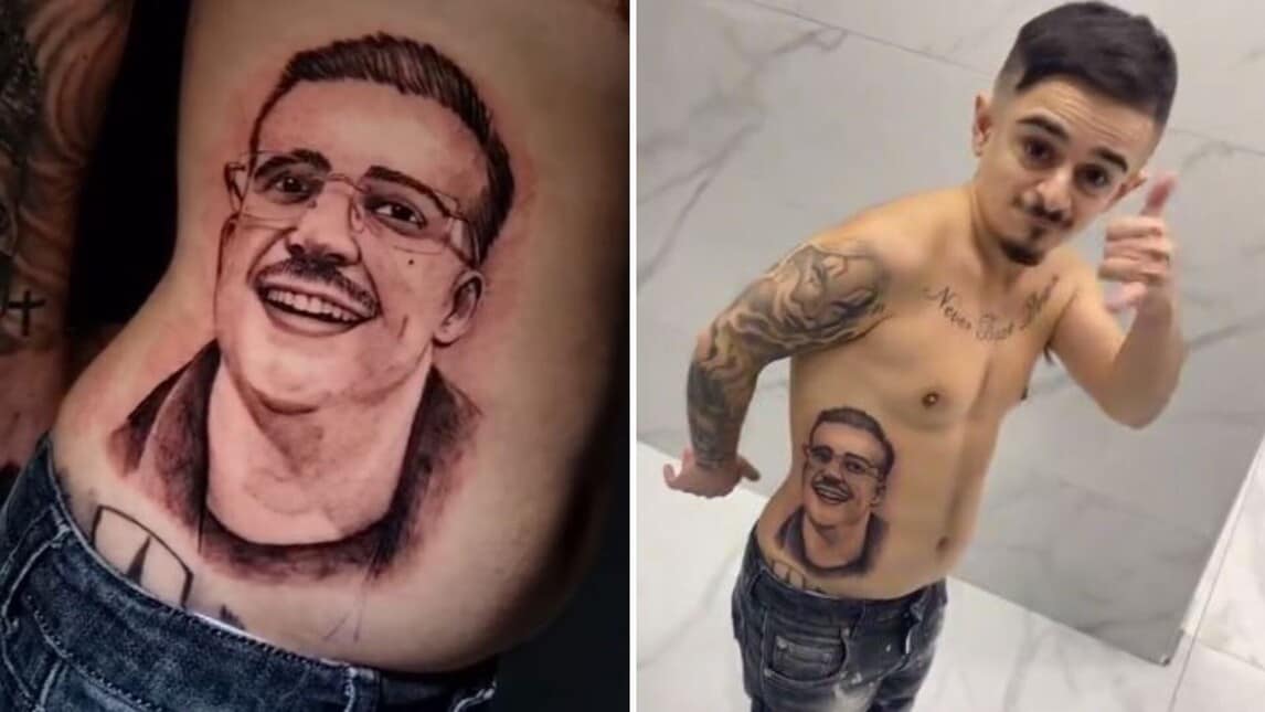 Geolier diventa un tatuaggio dopo Sanremo, le foto