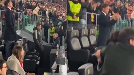 Ryan Friedkin e Lina Souloukou, l'esultanza al rigore decisivo di Zalewski