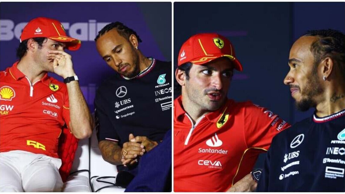 Hamilton a Sainz a colloquio: chiacchierata in Bahrain
