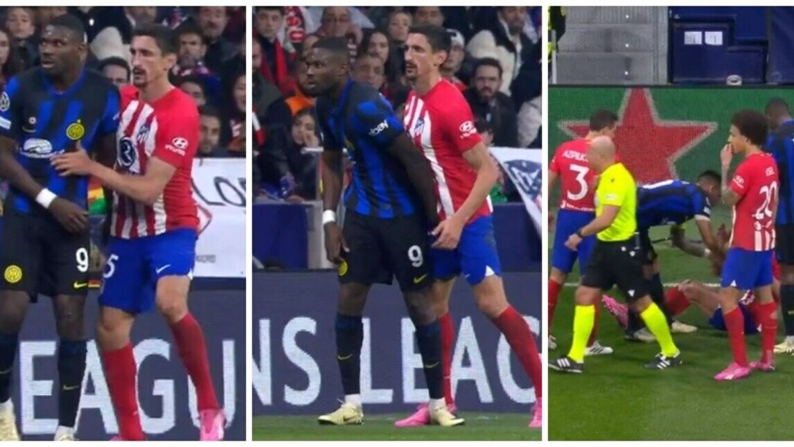 Atletico Madrid-Inter, il brutto gesto di Thuram e la reazione di Savic