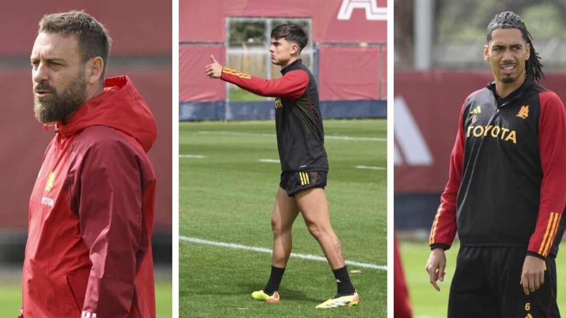 La Roma in campo a Trigoria: Dybala e Smalling puntano il Lecce