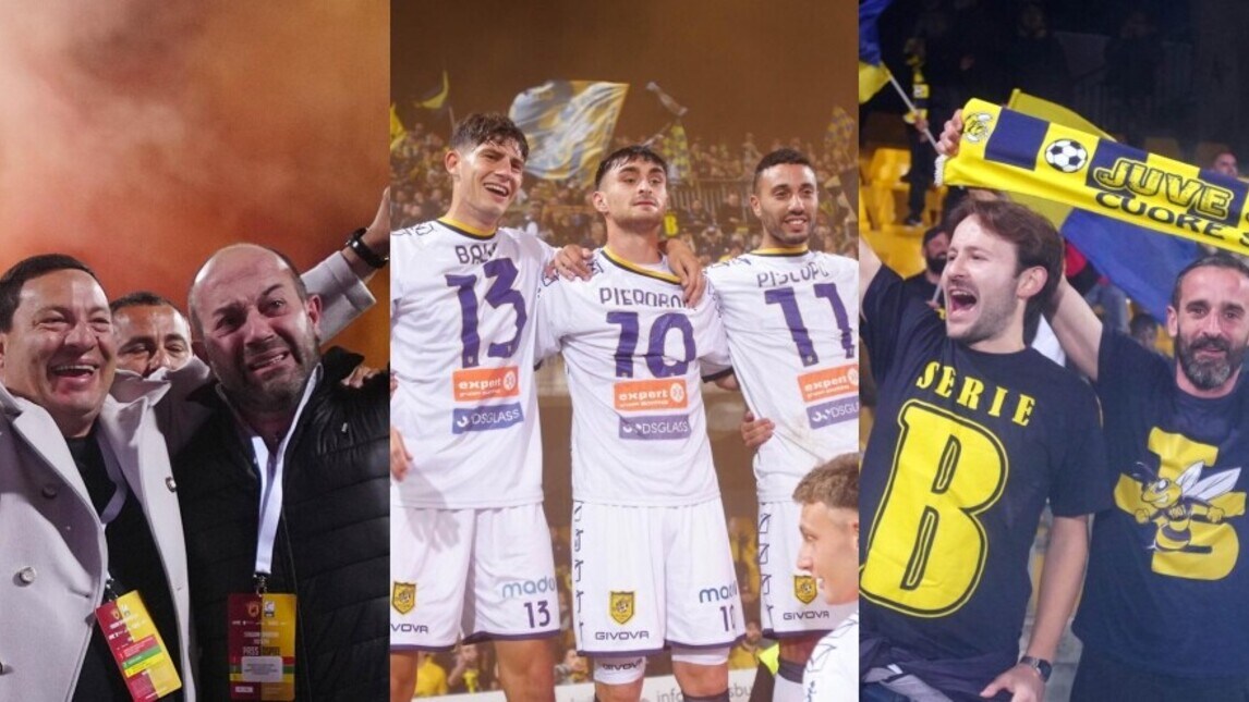 Juve Stabia, che festa per la promozione in Serie B