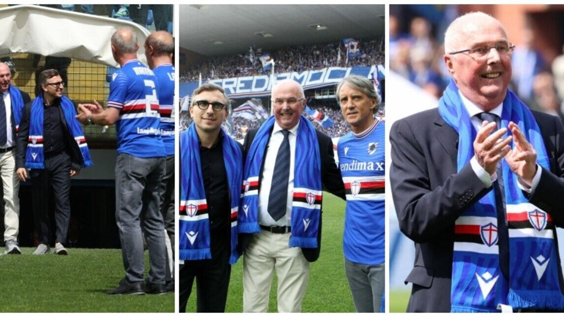 Eriksson, accoglienza da brividi dei tifosi Samp: le foto del ritorno