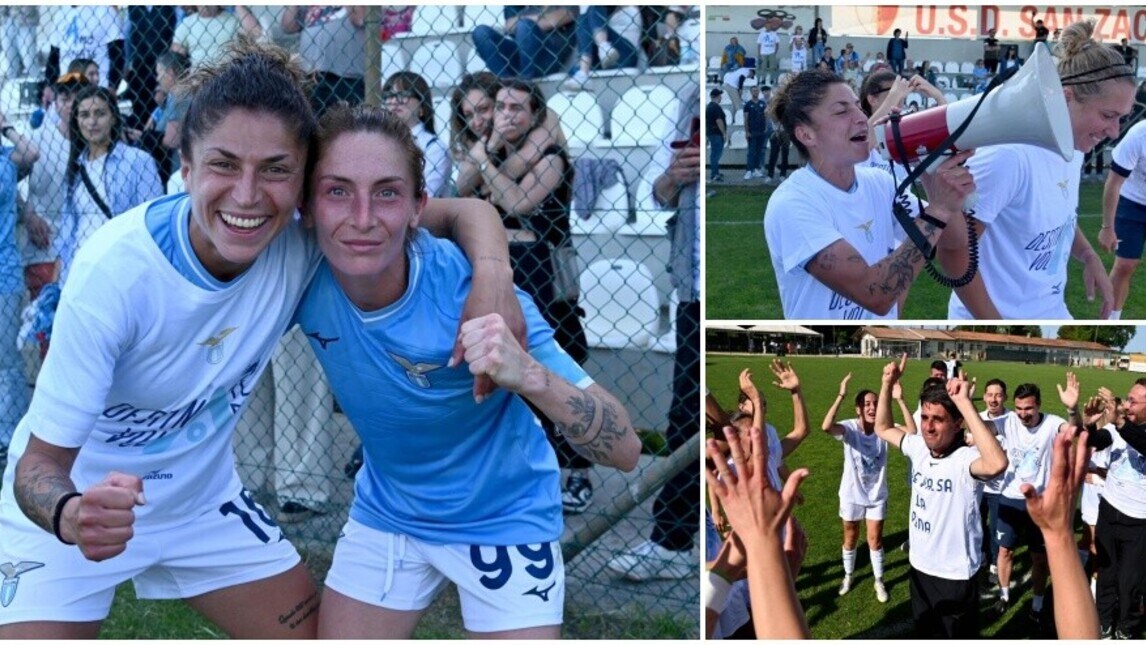 Lazio Women in Serie A, la festa incontenibile della squadra di Grassadonia