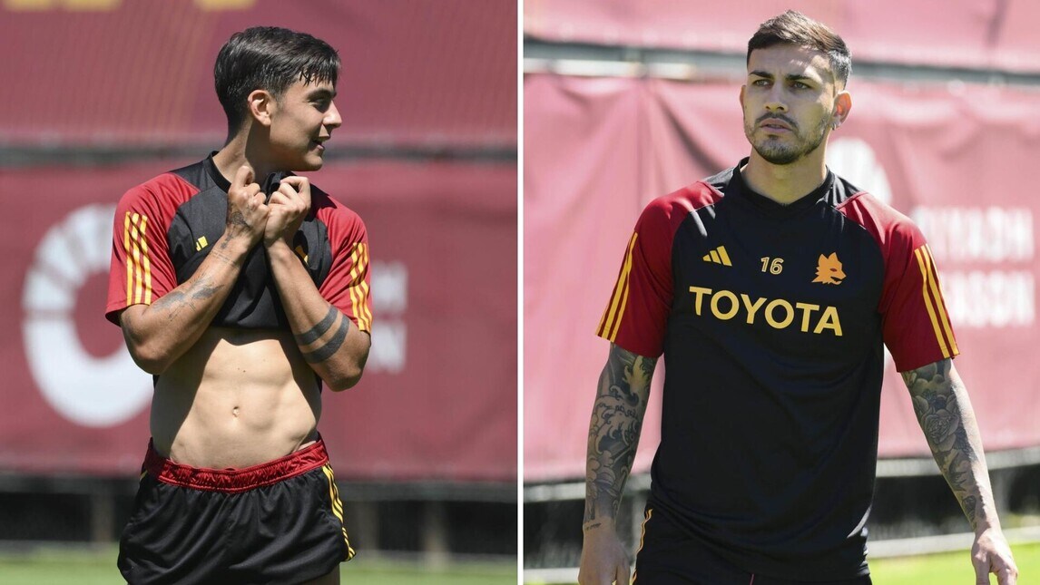 Roma, sorrisi a Trigoria: ci sono Dybala e Paredes