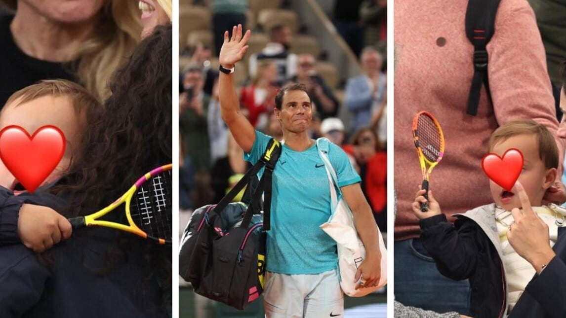 Nadal saluta il Roland Garros, le immagini del figlio con la racchetta fanno il giro del mondo
