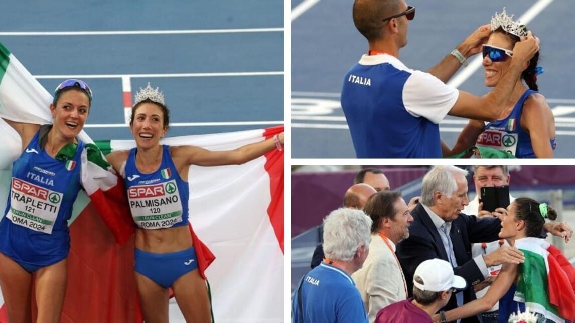 La corona, le lacrime, il tricolore: lo show di Palmisano e Trapletti agli Europei