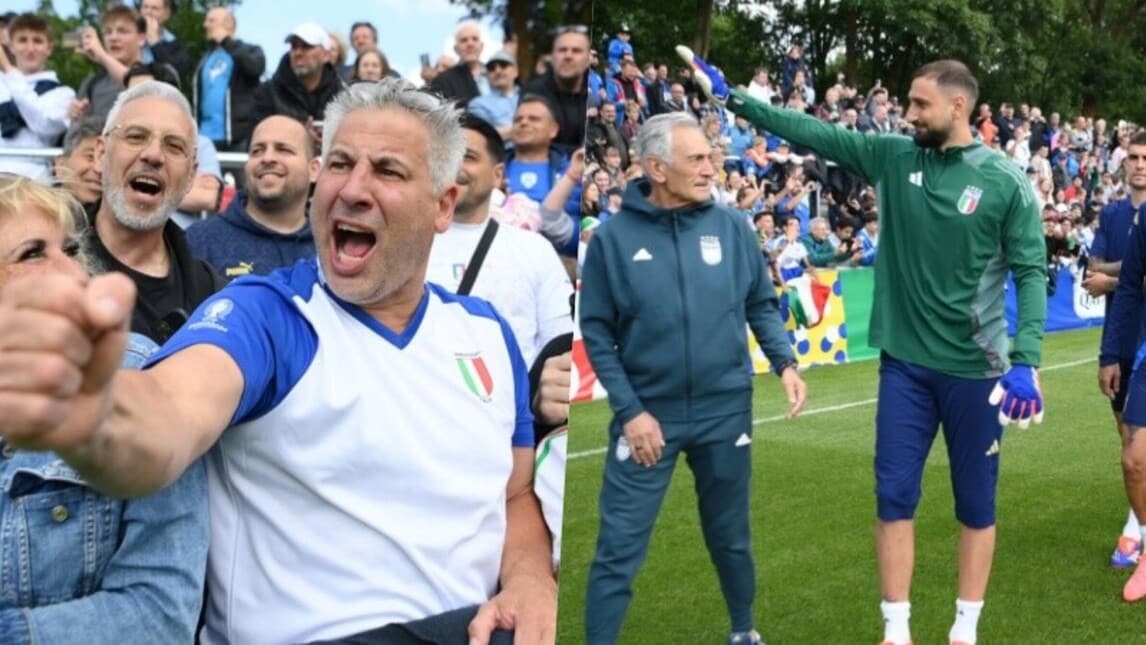 Italia, allenamento tra la folla: primi sorrisi in Germania