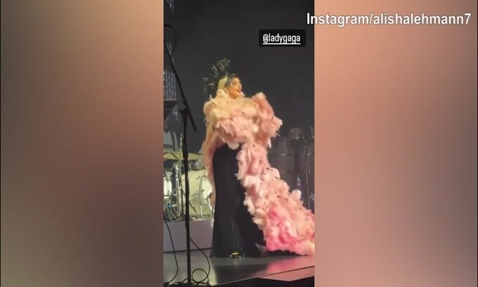 Lady Douglas Luiz allo spettacolo di Lady Gaga