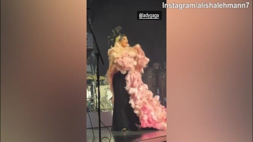 Lady Douglas Luiz allo spettacolo di Lady Gaga