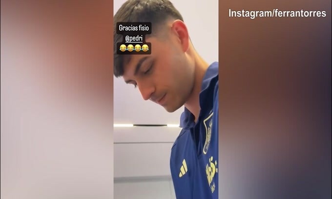 Spagna, Ferran Torres alle prese con i messaggi di...Pedri