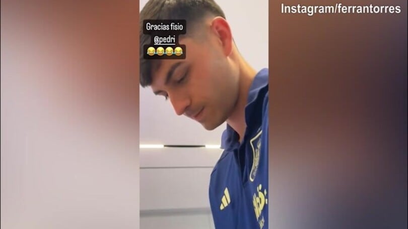 Spagna, Ferran Torres alle prese con i messaggi di...Pedri