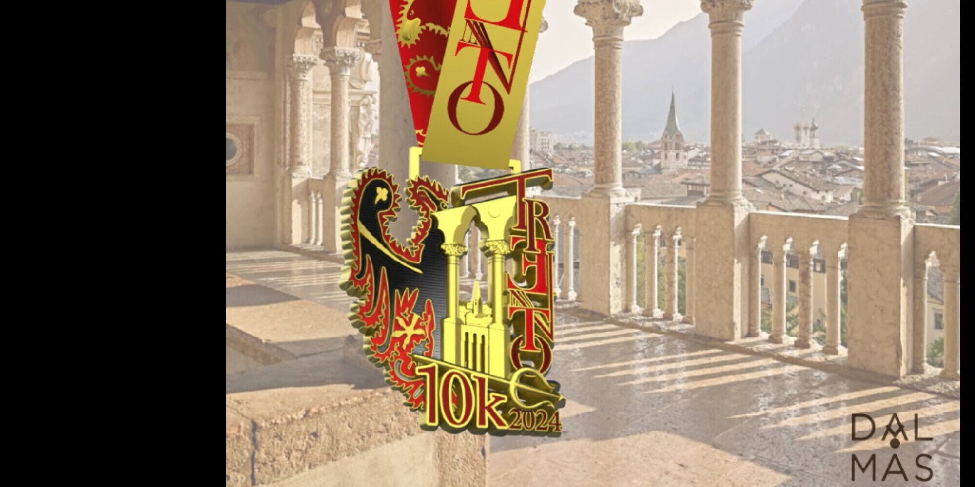 Le medaglie di Trento Half Marathon e 10k della Città del Concilio