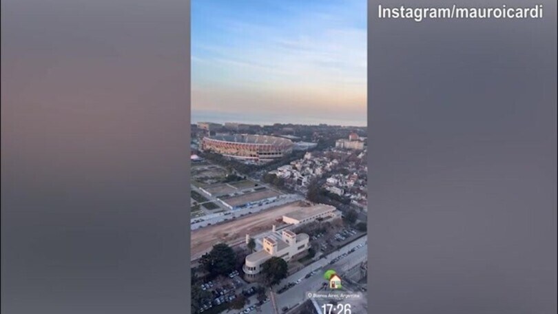Mauro Icardi è in Argentina: ecco la vista di Buenos Aires
