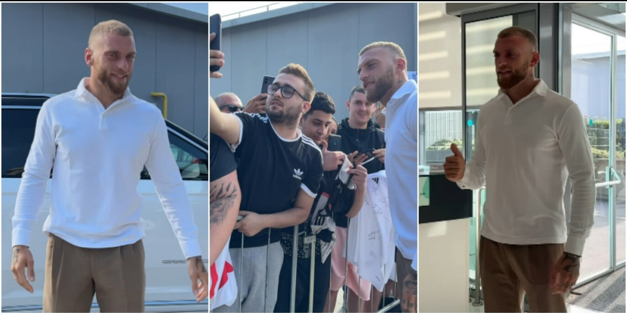 Di Gregorio, visite mediche con la Juve: l'arrivo al J Medical tra i tifosi