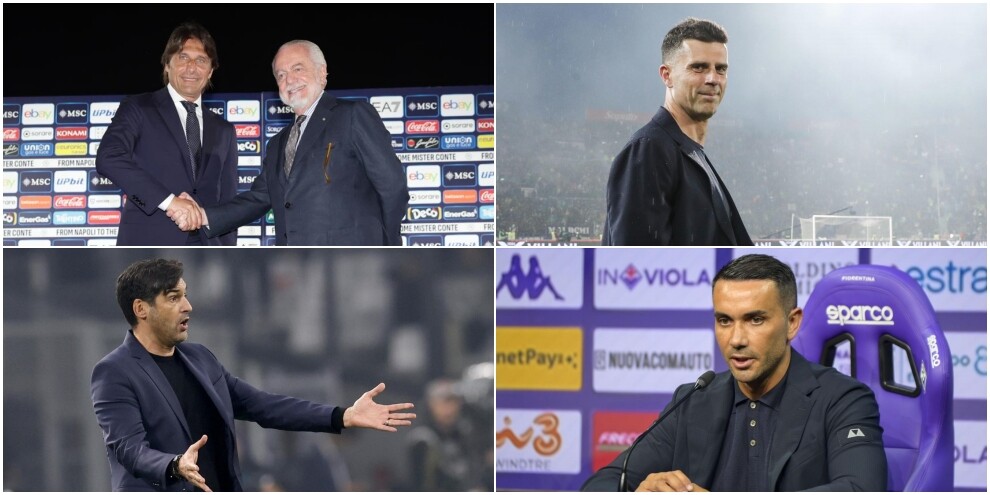Serie A, gli allenatori 2024-25: da Conte a Thiago Motta, quanti cambi